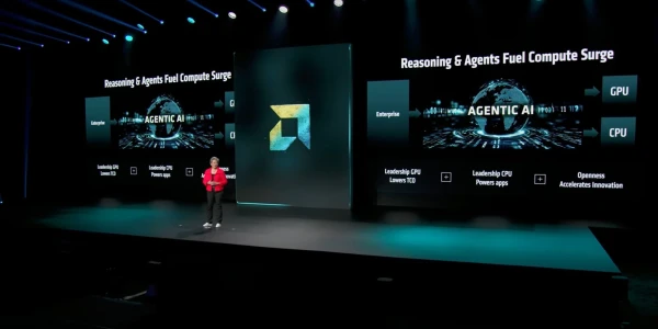 Lors de son événement Advancing AI 2025, AMD a présenté publiquement son approche d\'un environnement collaboratif en matière d\'intelligence artificielle.